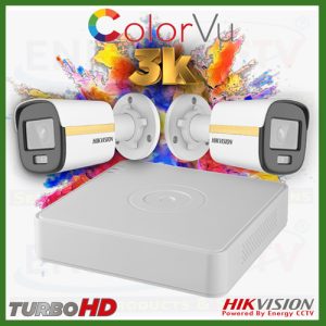 Hikvision 3K 5MP ColorVU Turbo HD CCTV Security Camera System
