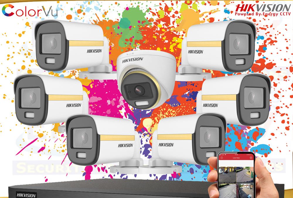 Best Color Night Vision 3K UHD Hikvision 7 Camera Acusense DVR CCTV Package